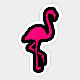 Pink flamingo Sticker